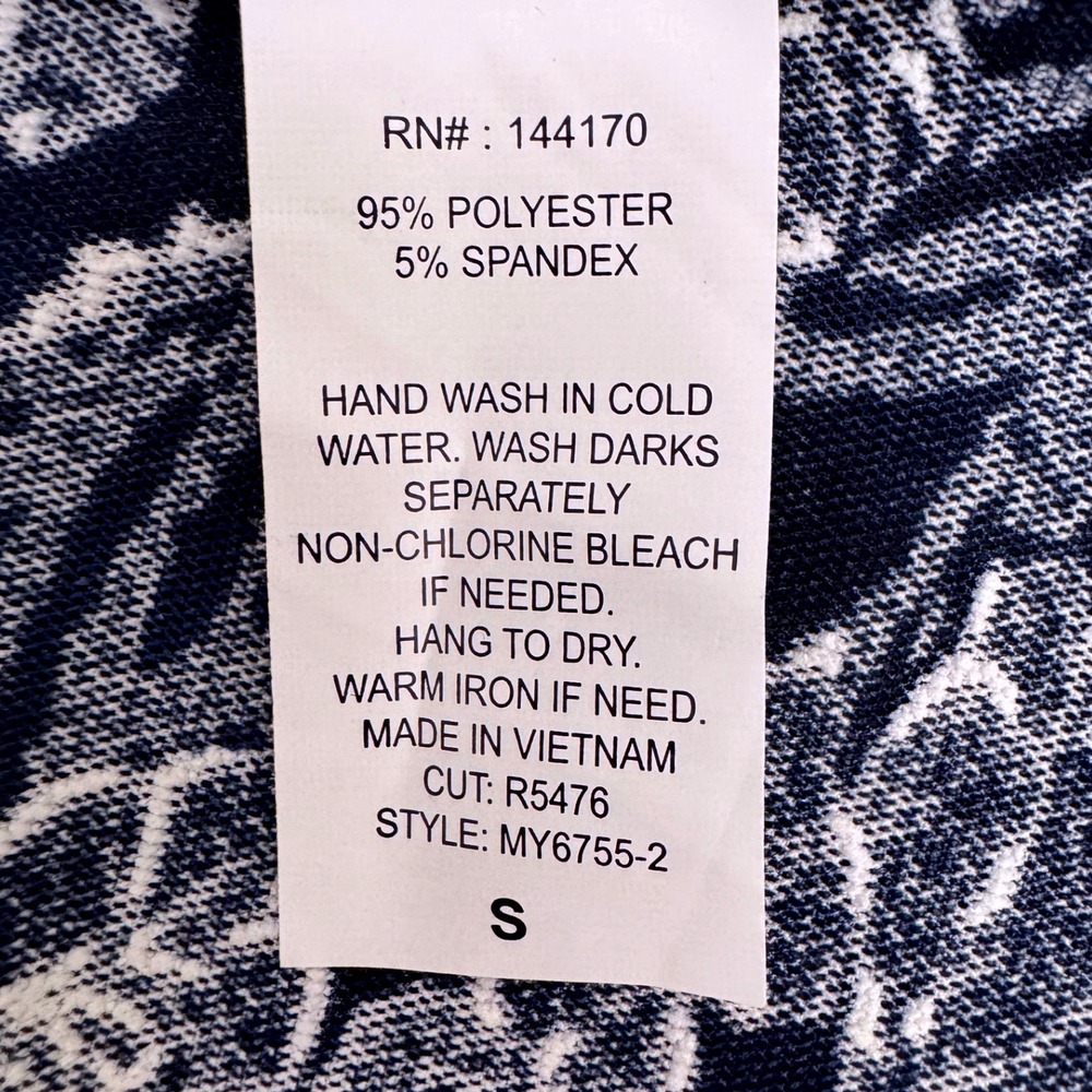 Lavish Floral Kimono Wrap Blue Size Small Boho Beach Mesh Vacation Cover Up - Picture 7 of 7